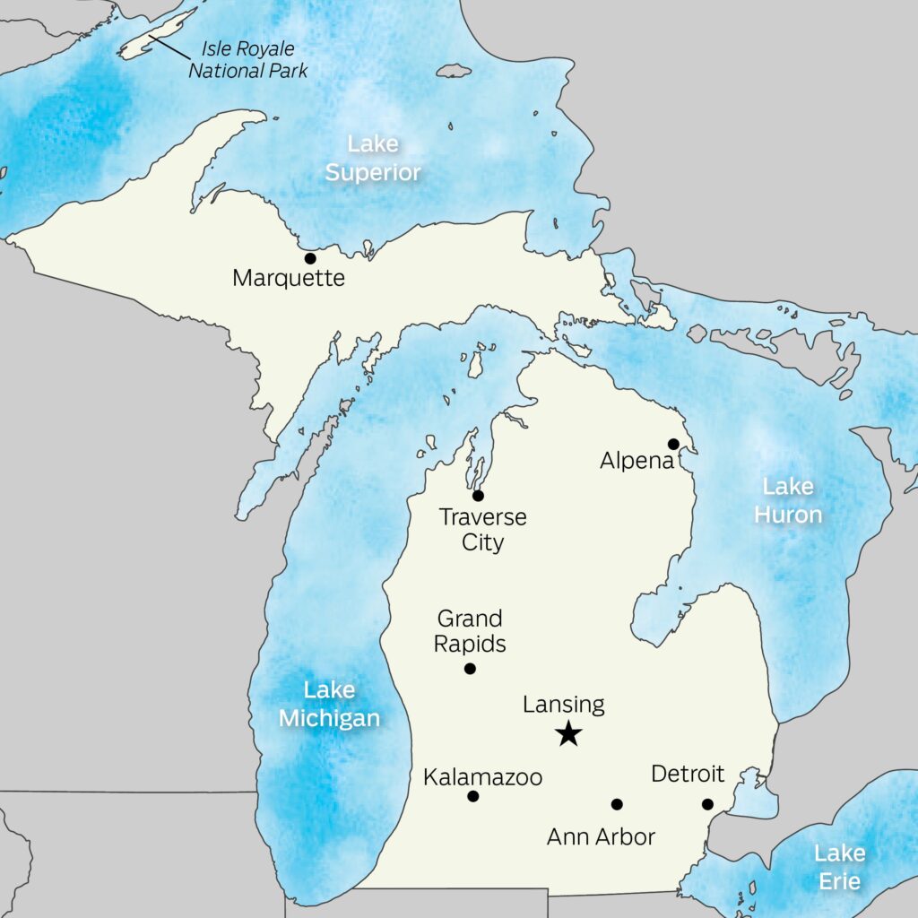 Map of Michigan
